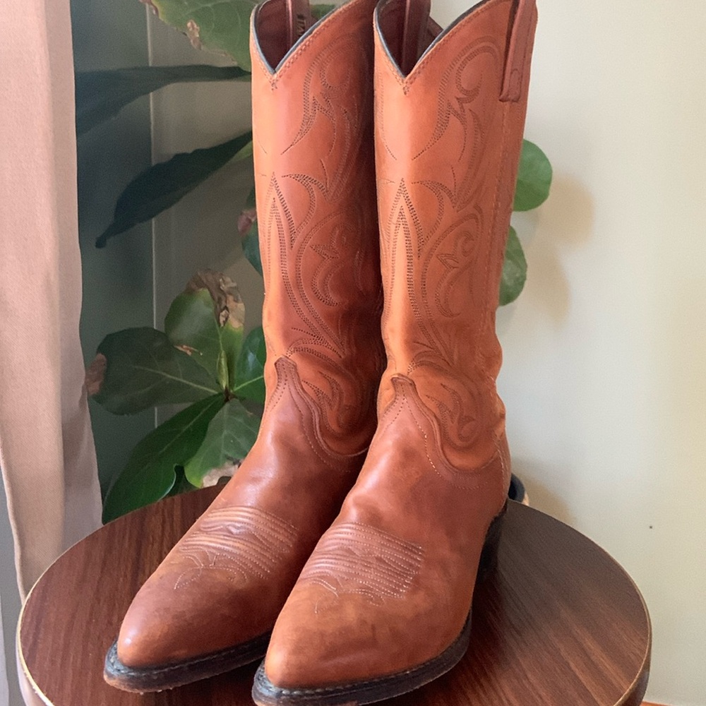 Dan Post Leather Cowboy Boots Made in USA